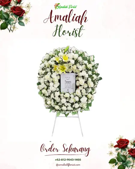 Krans Bunga Duka Ciwaringin